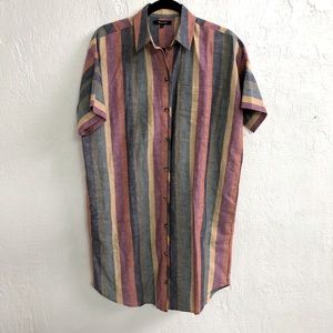MADEWELL Rainbow Shirt-Dress